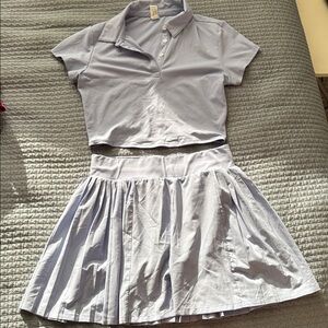 90 Degree By Reflex Sky Blue Activewear Set